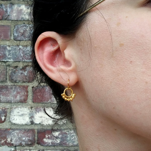 Gold Talisman Earrings