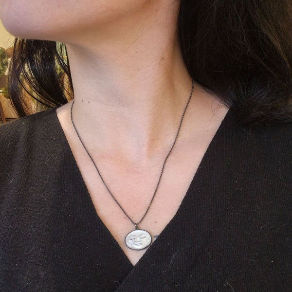 Handmade Peaceful Face Necklace