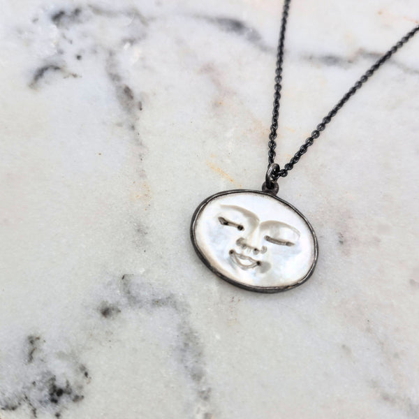 Handmade Peaceful Face Necklace