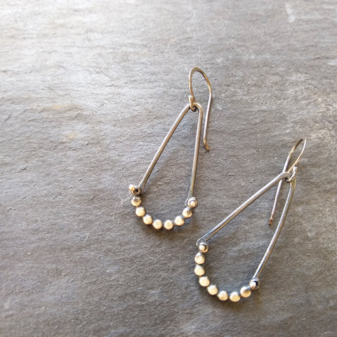 Dotted Angle Earrings