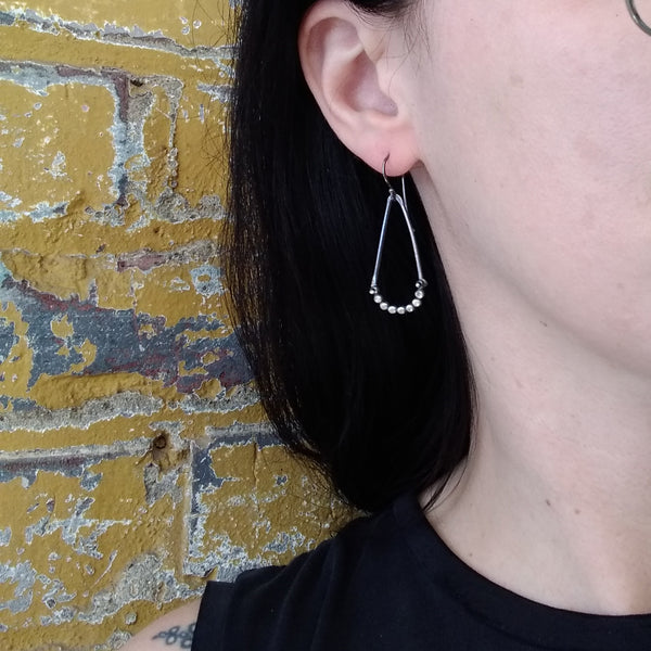 Dotted Angle Earrings