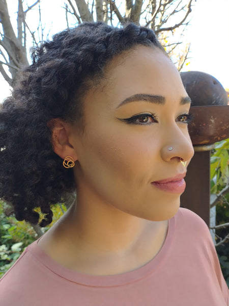 Handmade 18k Gold Vermeil Galaxy Posts