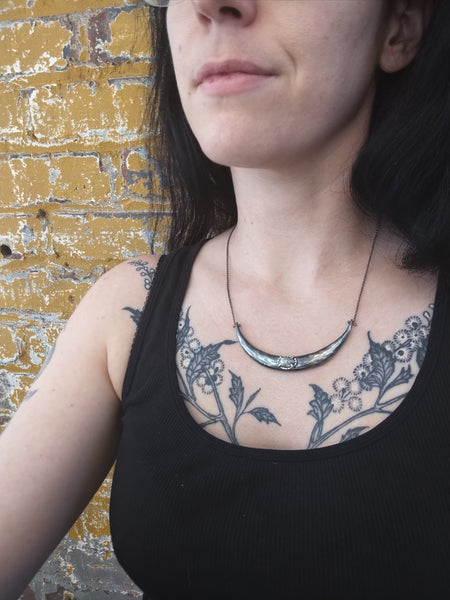 Handmade Crescent Moon Necklace