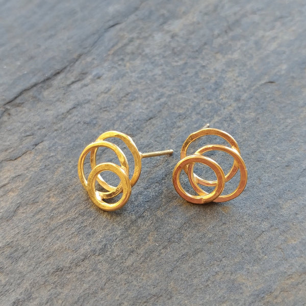 Handmade 18k Gold Vermeil Galaxy Posts