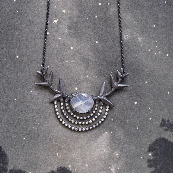 Moonstone Branch Necklace
