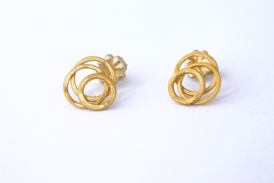 Handmade 18k Gold Vermeil Galaxy Posts