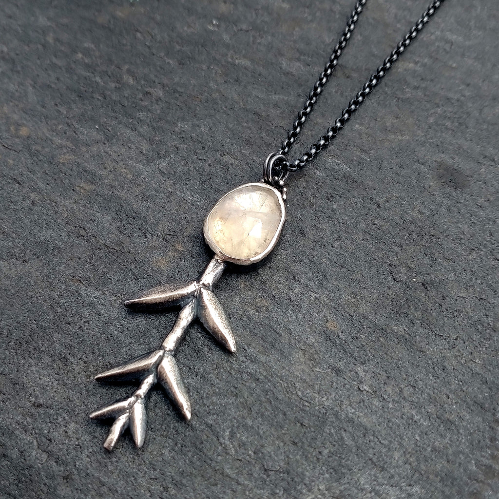 Moonstone Root Necklace